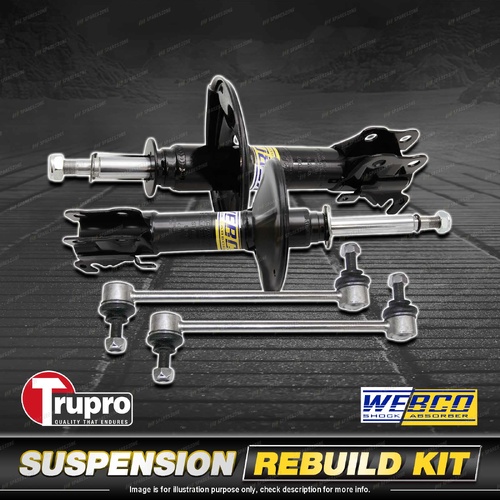Front Webco Shock Absorber Sway Bar Link Kit for Volkswagen Transporter T5 04-14