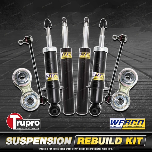 Front + Rear Webco Shock Absorber Sway Bar Link Kit for BMW 5 Series E34 520i