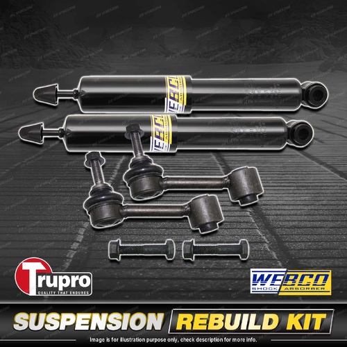 Rear Webco Shock Absorber Trupro Sway Bar Link Kit for Volkswagen Golf V 04-14