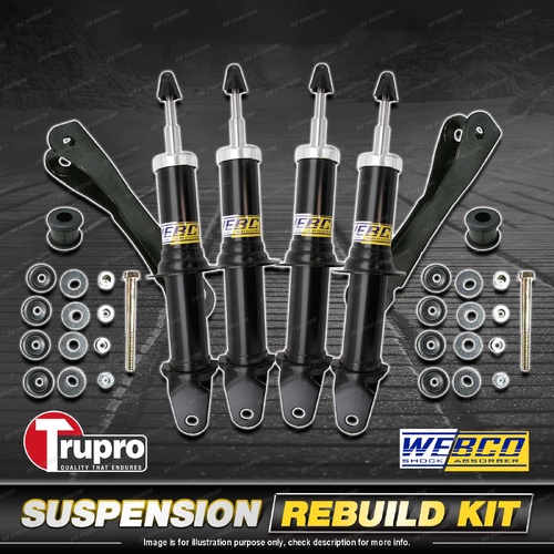 Front + Rear Webco Shock Absorber Sway Bar Link Kit for Honda Accord CB 90-93