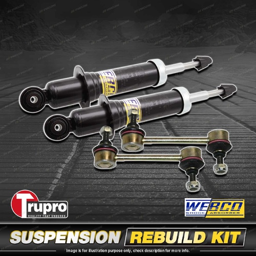 Front Webco Shock Absorber Trupro Sway Bar Link Kit for Alfa Romeo 147 01-05
