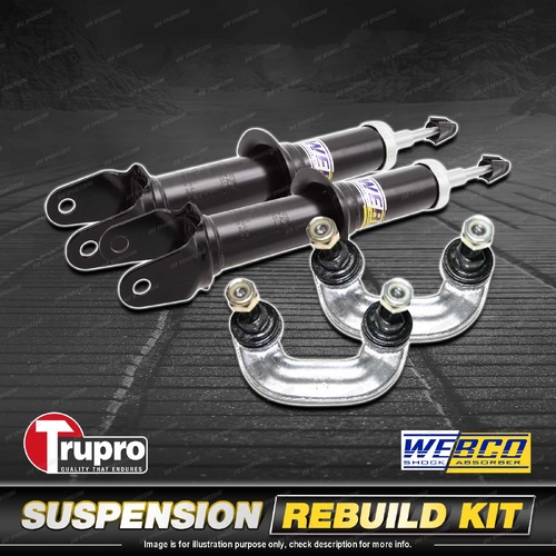 Front Webco Shock Absorber Trupro Sway Bar Link Kit for Audi A4 Quattro B5 95-01