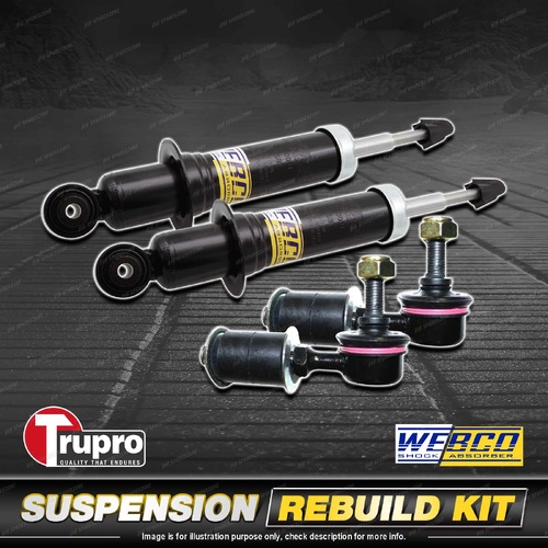 Rear Webco Shock Absorber Trupro Sway Bar Link Kit for Volvo S40 V40 97-00