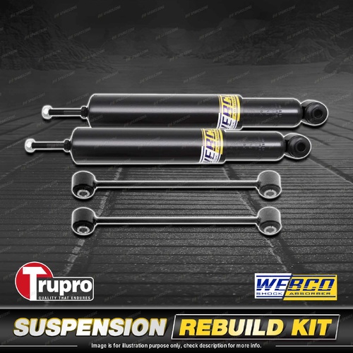 Rear Webco Shock Absorber Trupro Sway Bar Link Kit for Chrysler 300C 11/05-On