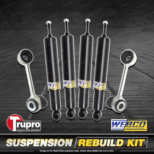 Front Rear Webco Shock Absorber Sway Bar Link Kit for Mercedes Benz E-Class W210