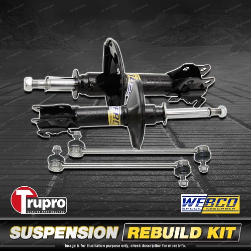 Front Webco Shock Absorber Sway Bar Link Kit for Volvo V50 Sedan Wagon 04-On