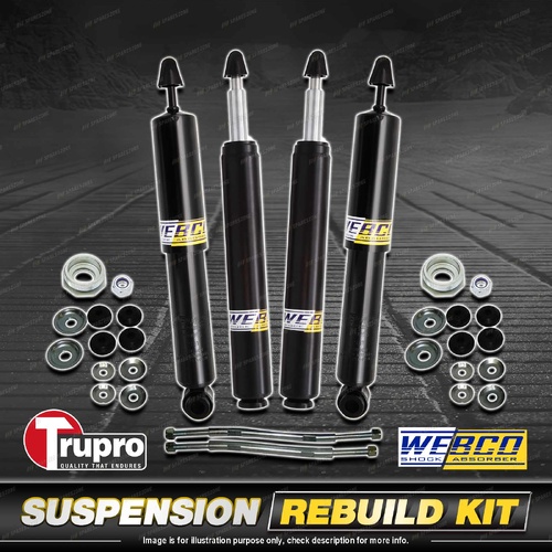 Front+Rear Webco Shock Absorber Sway Bar Link Kit for Holden Commodore VP 93-93