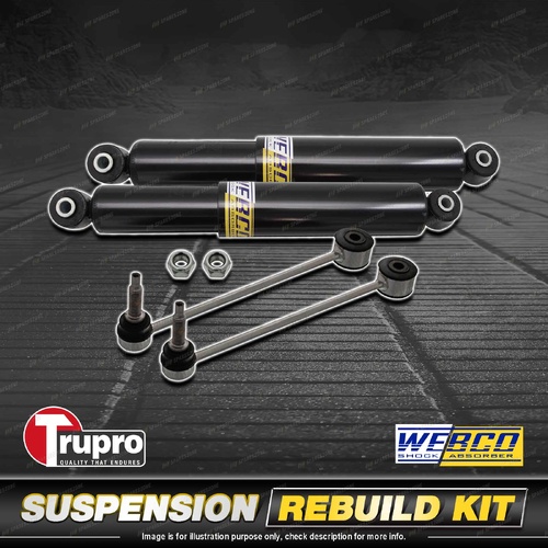 Rear Webco Shock Absorber Trupro Sway Bar Link Kit for Jeep Cherokee KJ 01-08
