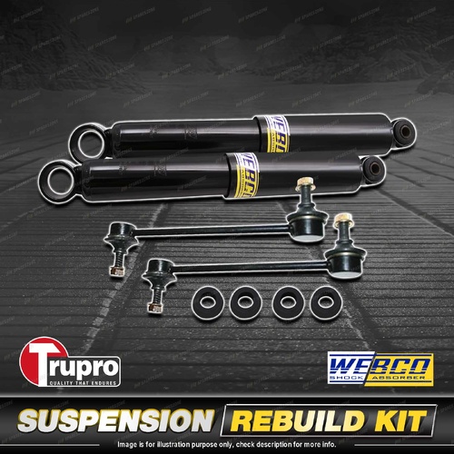 Rear Webco Shock Absorber Trupro Sway Bar Link Kit for Holden Jackaroo UBS 92-03