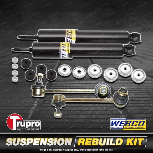 Front Webco Shock Absorber Sway Bar Link Kit for Holden Rodeo R7 R9 excl V6