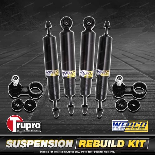 Front + Rear Webco Shock Sway Bar Link Kit for Land Rover Defender 110 130 84-00