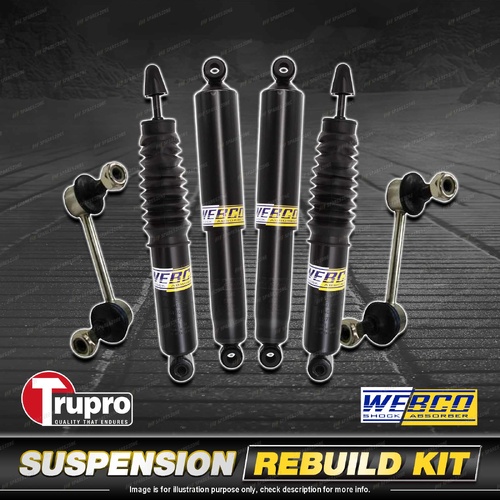 Front Rear Webco Shock Absorbers Sway Bar Linkd for Holden Colorado RC Rodeo RA