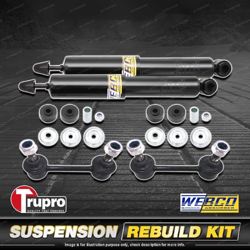 Front Webco Shock Absorber Trupro Sway Bar Link Kit for Suzuki Jimny JA33 SN413
