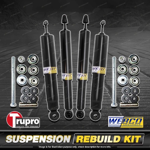 Front+Rear Webco Shock Sway Bar Link Kit for Mitsubishi Pajero NH NJ NK NL Coil