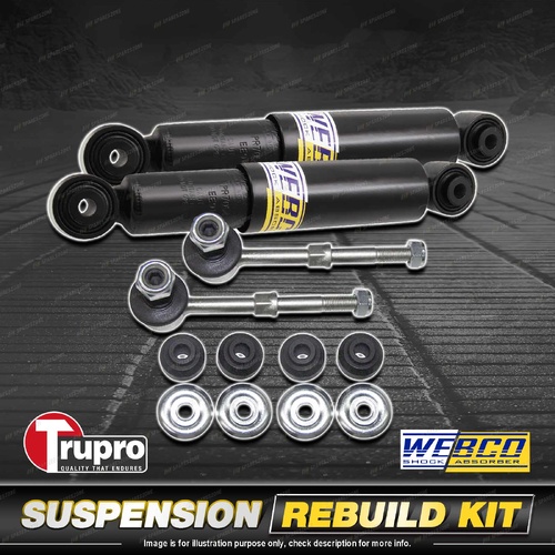 Rear Webco Shock Absorber Trupro Sway Bar Link Kit for Toyota RAV 4 ACA38R 10-13