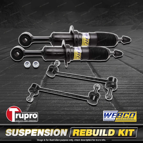 Front Webco Shock Absorber Sway Bar Link Kit for Ford Ranger PX I II 4WD 11-18