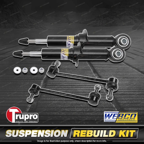 Front Webco Shock Absorber Trupro Sway Bar Link Kit for Ford Ranger PX III 18-22