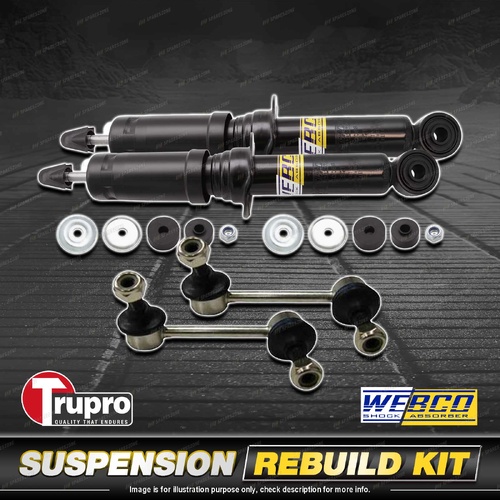 Front Webco Shock Absorber Sway Bar Link Kit for Isuzu MU-X UCR UCR85 SUV 13-On