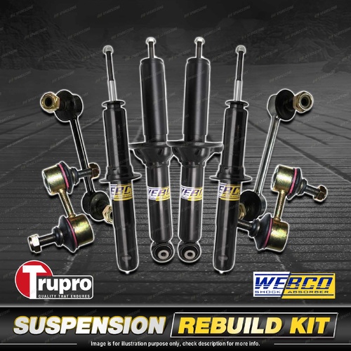 Front + Rear Webco Shock Sway Bar Link Kit for Honda CR-V RD1 Wagon 10/97-11/01