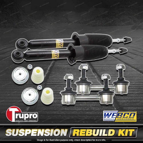 Rear Webco Shock Absorbers Trupro Sway Bar Links for Mitsubishi Lancer CE 96-02