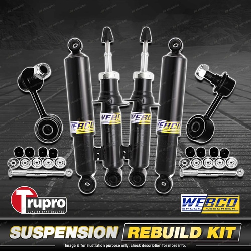 Front + Rear Webco Shock Sway Bar Link Kit for Mitsubishi Pajero Sport 15-On