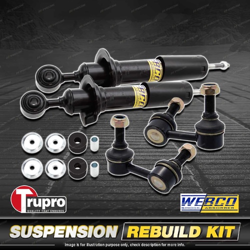 Front Webco Shock Trupro Sway Bar Link Kit for Nissan Navara D40 Pathfinder R51