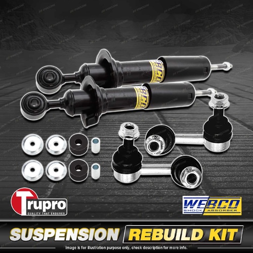 Front Webco Shock Absorber Trupro Sway Bar Link Kit for Nissan Navara D23 NP300