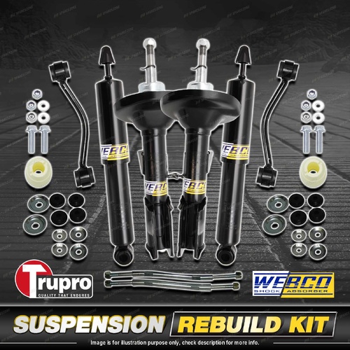 Front Rear Webco Shock Absorber Sway Bar Link Kit for Holden Commodore VT 97-99