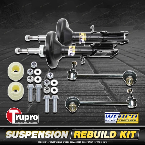 Front Webco Shocks Trupro Sway Bar Links for Holden Commodore VZ Wagon Ute 04-06