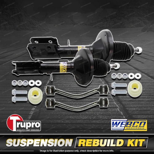 Rear Webco Shock Absorber Trupro Sway Bar Link Kit for Holden Commodore VZ 04-06
