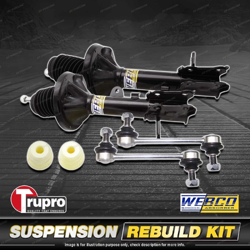 Rear Webco Shock Absorber Trupro Sway Bar Link Kit for Hyundai Coupe J2 98-02