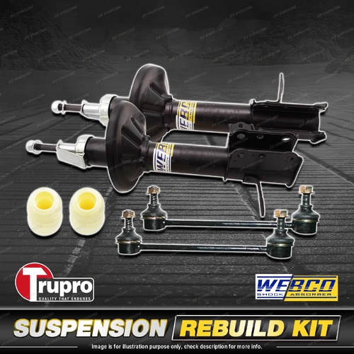 Rear Webco Shock Absorber Trupro Sway Bar Link Kit for Ford Laser Meteor KJ KL