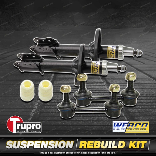 Rear Webco Shock Absorber Trupro Sway Bar Link Kit for Mazda 626 GE1 92-97
