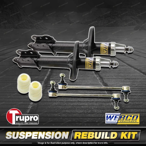 Rear Webco Shock Absorber Trupro Sway Bar Link Kit for Ford Telstar AX AY 92-96