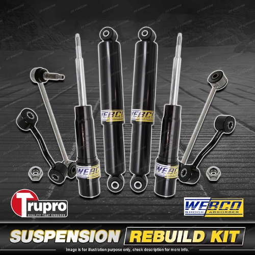 Front + Rear Webco Shock Absorber Sway Bar Link Kit for Jeep Cherokee KJ 01-08