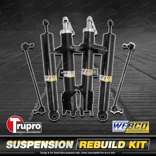 Front Rear Webco Shock Absorber Sway Bar Link Kit for Ford Escape ZB ZC ZD Wagon
