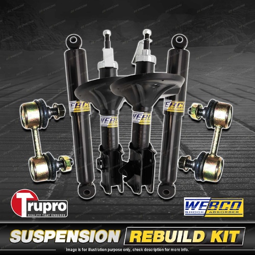 Front + Rear Webco Shocks Sway Bar Link for Mitsubishi Magna TE TF TH TJ Wagon