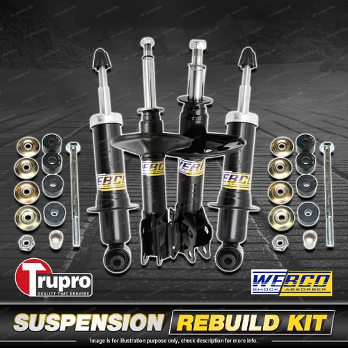 Front+Rear Webco Shock Absorber Sway Bar Link Kit for Mitsubishi Lancer CH 04-07