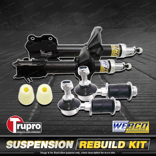 Front Webco Shock Absorber Trupro Sway Bar Link Kit for Nissan Pulsar N15 95-01
