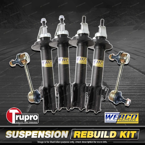 Front + Rear Webco Shock Sway Bar Link Kit for Toyota Camry SDV10 SXV10 93-95