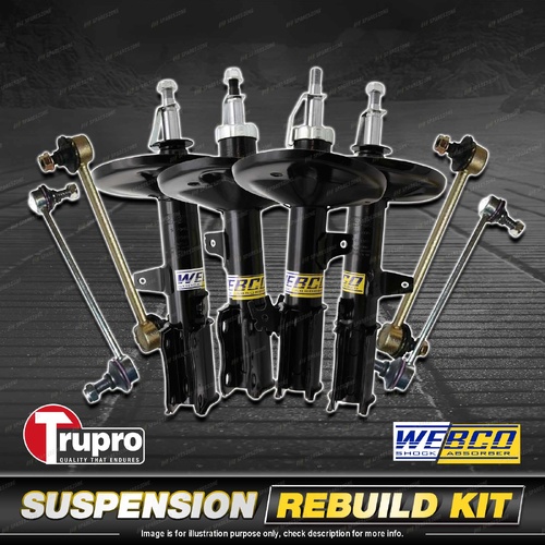 Front + Rear Webco Shock Sway Bar Link Kit for Toyota Camry SXV20 Vienta MCV20