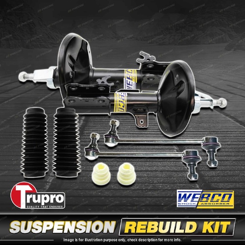 Front Webco Shock Absorber Trupro Sway Bar Link Kit for Toyota Camry ACV36 MCV36