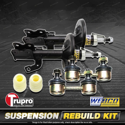 Front Webco Shock Absorber Sway Bar Link Kit for Toyota Corolla AE90 AE92 AE93