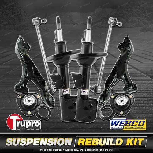 Front Shock Mount Control Arm Sway Bar Link Kit for Toyota Tarago ACR50R GSR50R
