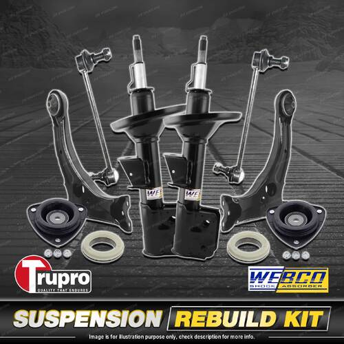 Front Shock Mount Control Arm Sway Bar Link Kit for Toyota Corolla ZZE123R 03-06