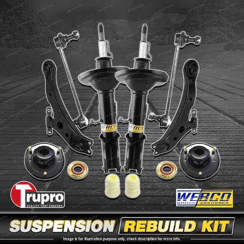Front Shock Mount Control Arm Sway Bar Link Kit for Toyota Avalon MCX10R 03-06