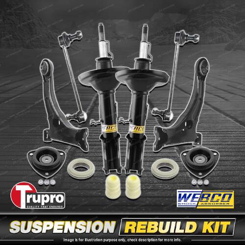Front Shock Mount Control Arm Sway Bar Link Kit for Toyota Corolla ZZE122R 01-07