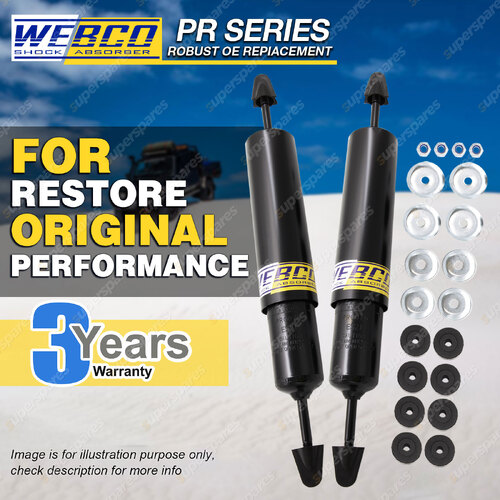 Pair Rear Webco Pro Shock Absorbers for FORD COURIER 2WD Ute 77-85