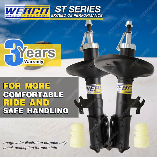 Front Webco Pro Strut Shock Absorbers for HOLDEN APOLLO JM JP Sedan Wagon 96-97