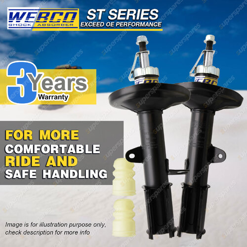 Pair Rear Webco Pro Strut Shock Absorbers for HOLDEN NOVA LE LF all models 89-94